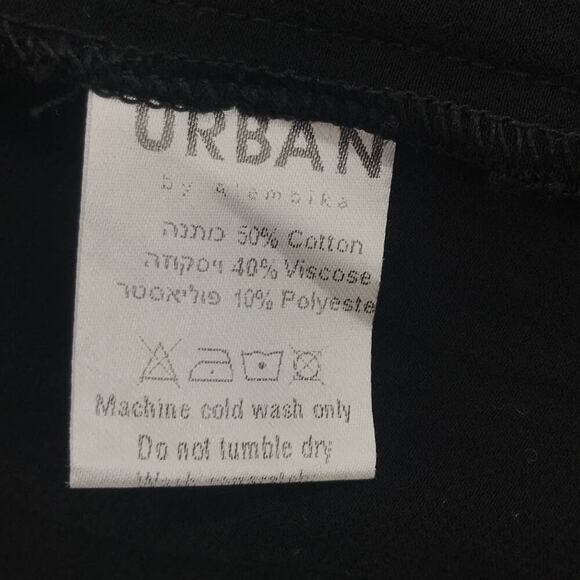 Urban by Alembika Asymmetrical Black Funnel Neck Dress XS - Picture 8 of 9